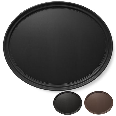 Oval Restaurant Serving Trays - Non-Slip NSF Tray